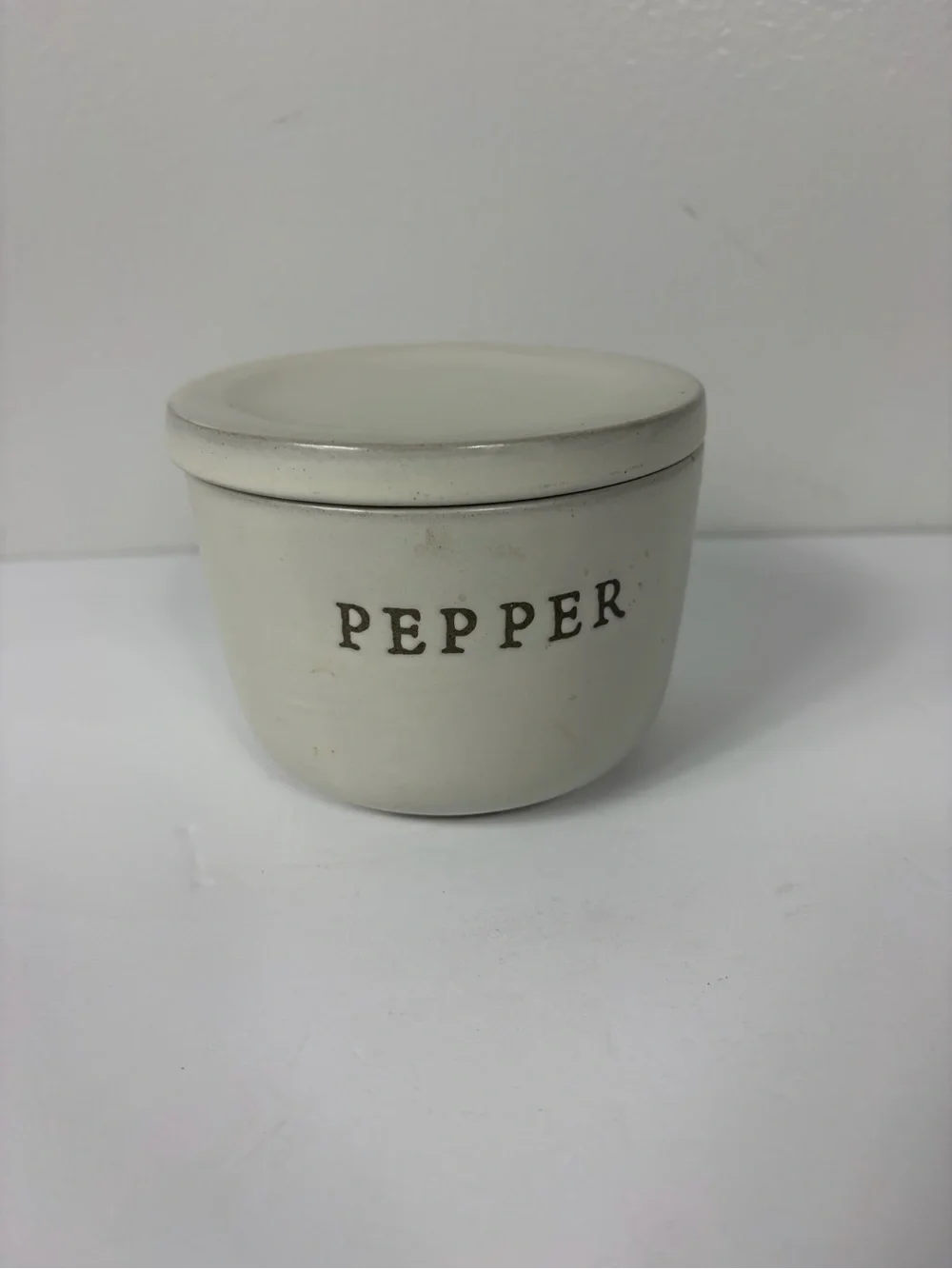 Hearth & Hand Ceramic Pepper Jar with Lid - Off-White